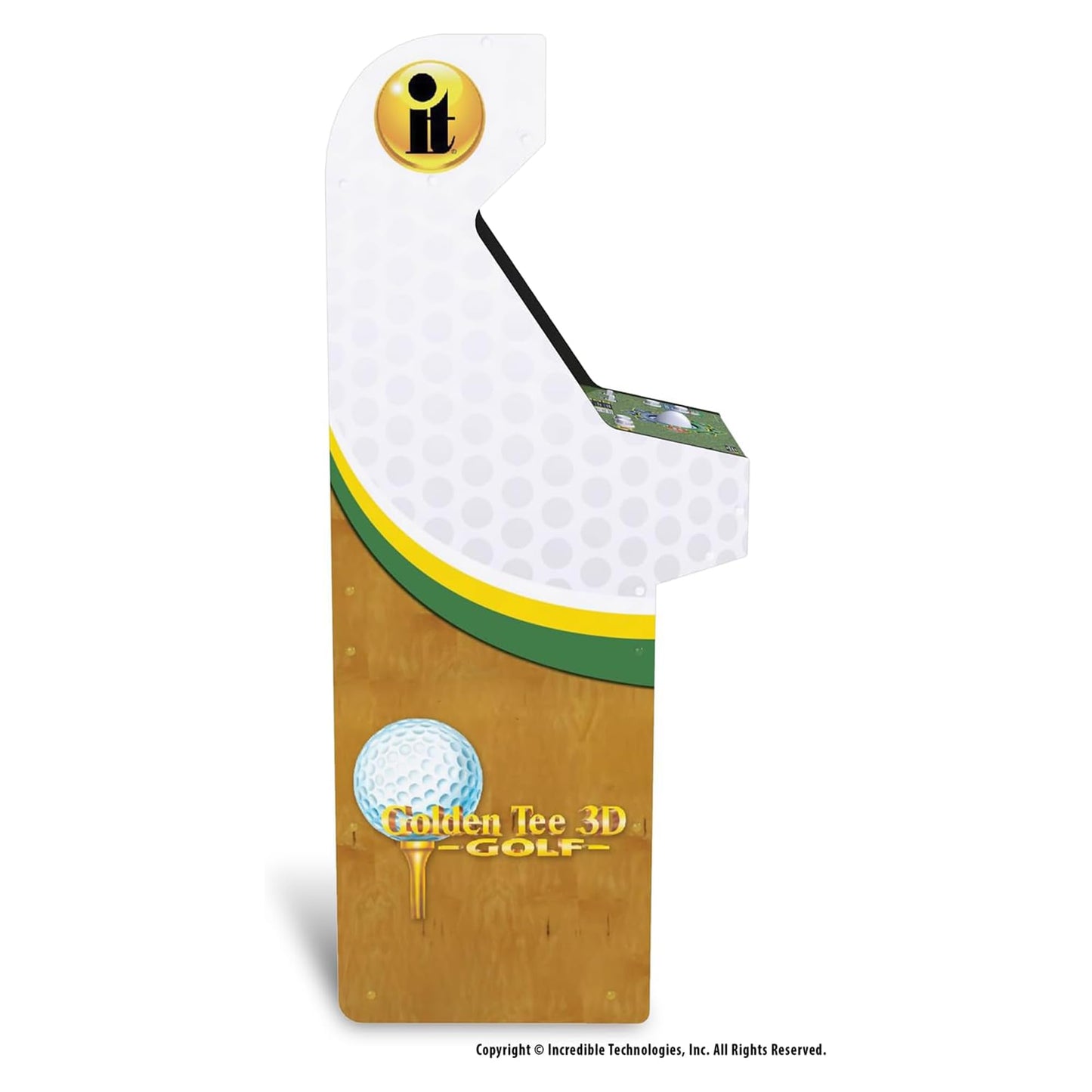 ARCADE1UP Golden Tee 3D Deluxe Arcade Machine, Built for Your Home, Over 5-Foot-Tall Cabinet with 8 Classic Games