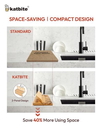 katbite 135Pcs 45 gsm Pop-Up Parchment Paper Sheets, Heavy Duty & Non-stick,10x15 In Pre-cut Unbleached Parchment Paper for Baking, Pop-Up Paper Dispenser for Cooking Wrapping Space-saving