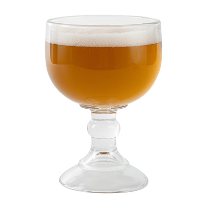 Restaurantware-Vetri 18 Ounce Schooner Beer Glasses, 6 Stemmed Shrimp Cocktail Glasses - No Lead, Dishwashable, Clear Glass Goblets, Suitable For Coronitas, Margaritas, Tequila, Or Whiskey Sour