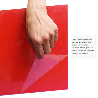 XLNT TECH 12 PCS Red/White Engraving Blank Materials Double Color Sheet 7 x 11 x .040 Inch 2-ply Plastic Sheet for Interior Signs, Badges.