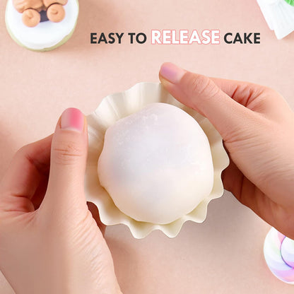 Cupcake Liner, 100 Count Standard Muffin Wrappers, Non-stick Greaseproof Baking Cups for Wedding, Baby Shower