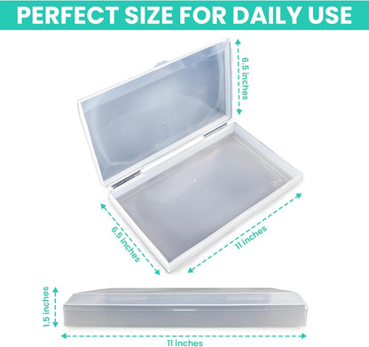 1-lb 11x6.5-Inch Iconikal Bacon Saver Deli Meat Storage Container Capacity Snap-Tight Clear Lid Dishwasher Safe
