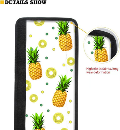 Refrigerator Door Handle Covers, Pack of 2 Non-slip Protective Mat for Kitchen Appliances, Flower Design