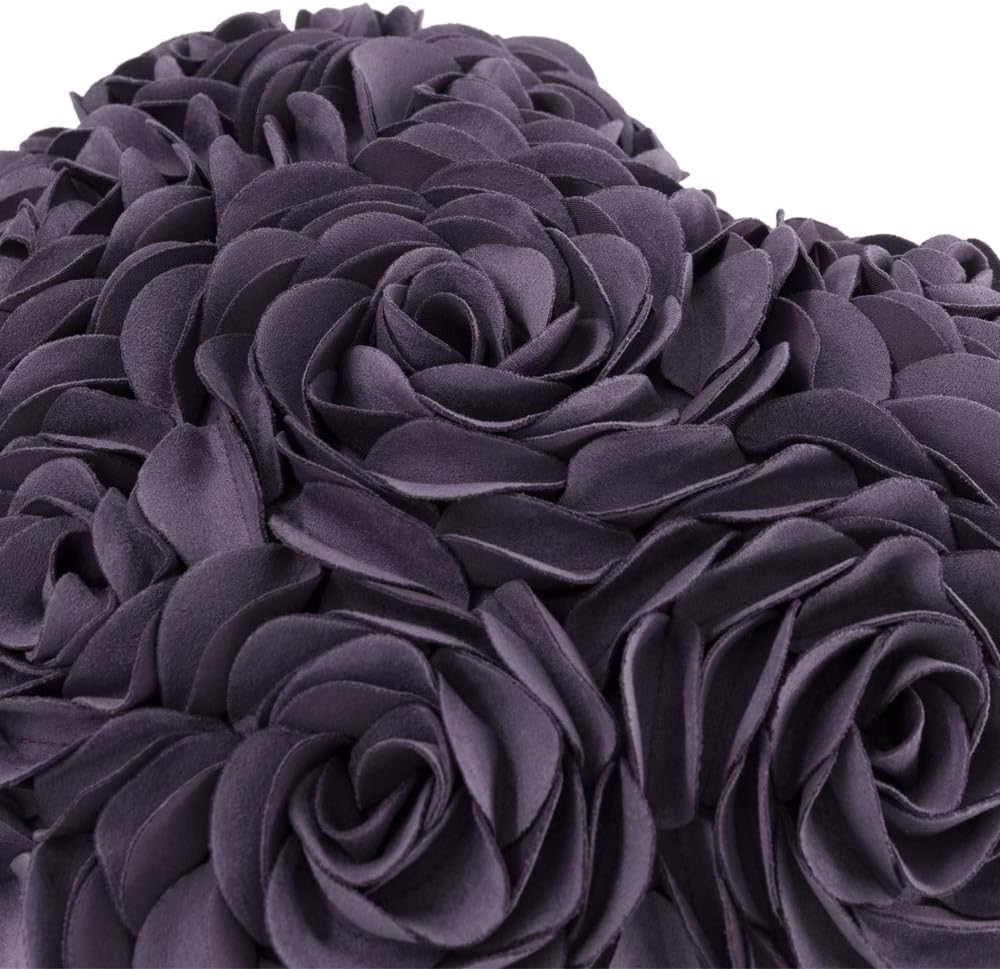 14x16 Inches JWH Heart Flower Throw Pillow Covers Decorative Floral Shaped Accent Cushion Soft Pillowcase for Sofa