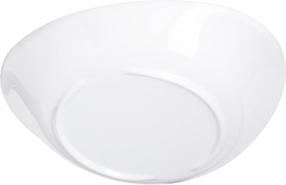 Carlisle FoodService Products Stadia Reusable Plastic Pasta Plate, Melamine, 9.5 Inches, White