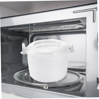 Microwave Rice Cooker and Food Storage Bowl with Lid, Microwave Rice Cooking and Steamer Basket