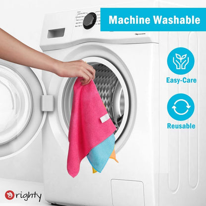 Orighty Microfiber Cleaning Cloth Pack of 60, Microfiber Towels for Cars, Highly Absorbent Car Cleaning Supplies, Lint Free Cloths Clean Rags for Car Care, House, Kitchen, 12x12 inch