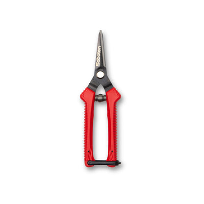 Saboten SD-8 Japanese Micro Tip Harvesting Snips, Ultra-Light 2.3 oz (65g) Pruning Scissors for Herbs, Flowers & Vegetables, HRC60 Blade Steel, Spring Action + Safety Lock, Made in Japan