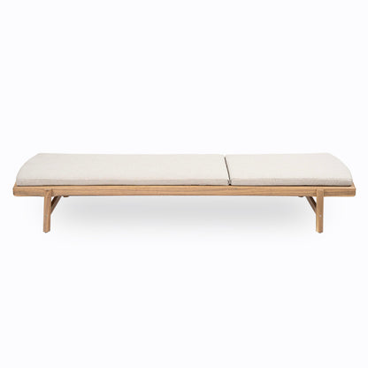 Christopher Knight Home Brolen Acacia Wood Chaise Lounge Chair Outdoor Set of 4, Patio Outdoor Chaise Lounge with Cushions, Adjustable Backrest Lounge Sofa, Wooden Sunbathing Pool Lounger, Teak+Beige