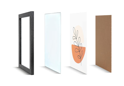 Scholartree 16 Pack Picture Frames Collage Wall Decor for Mounting or Tabletop Display, Picture Frame Set for Family, Multi Sizes Including 2pcs 11 x 14, 2pcs 8 x 10, 6pcs 5 x 7, 6pcs 4 x 6, Picture Frames Collage Black