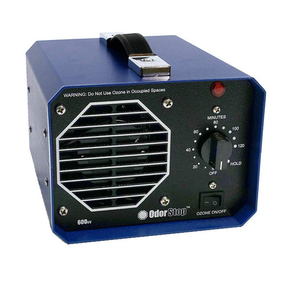 OdorStop OS600UV Professional Grade Travel Size/Mini Ozone Generator/UV Air Purifier for Areas of 600 Square Feet+, For Deodorizing and Purifying Small Spaces Such as Hotel Rooms