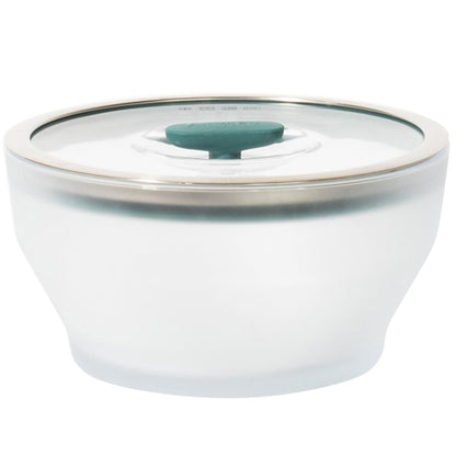 Anyday 8-Cup Microwave Cookware & Glass Container with Glass Lid, Plastic-Free Deep Food Storage | Stackable Airtight Steamer with Vented Lid for Microwave-Safe Reheating, Steaming Vegetables & Rice