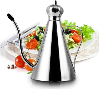 Stainless Steel Olive Oil Dispenser Bottle - Leakproof Oil Pot, Kitchen Storage Container (350ml)