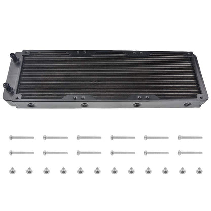 BXQINLENX 18 Pipe Aluminum Heat Exchanger Radiator for PC CPU CO2 Laser Water Cool System Computer 360mm(A)