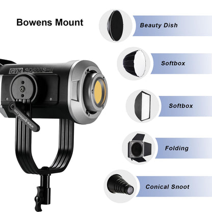 GVM SD600S 600W Led Video Light, 5600K Led Studio Light Photography Lighting with APP/DMX Control, 124000lux/1m Continuous Lighting for Studio, Video Shooting, Gaming, Broadcasting