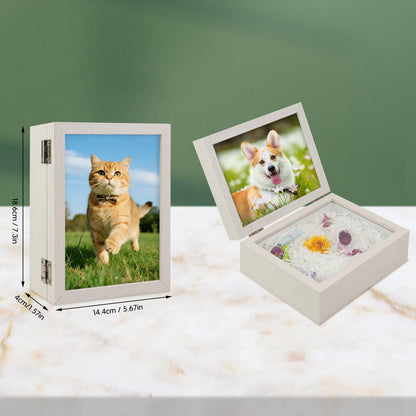 5x7 Pets Memorial Shadow Box Frame Dogs Memorial Picture Frame for Pets Paw Print Display Keepsake, Pet Memorial Keepsake Frames for Cats Dogs Pawprints, Memorial Sympathy Gifts for Loss of Dog Cat