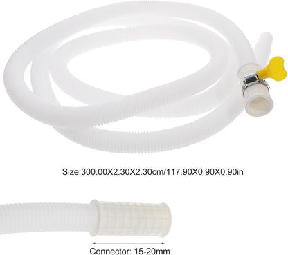 Uonlytech Portable Washer Hoses, Air Conditioner Drain Kit Tube for Washer, Lengthen Flexible Hose
