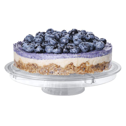 Cake Stand with Dome Cover, 6-in-1 Multi-Purpose Use, Cake Stand with Lid, Serving Platter, Punch Bowl, Desert Platter and More, BPA Free