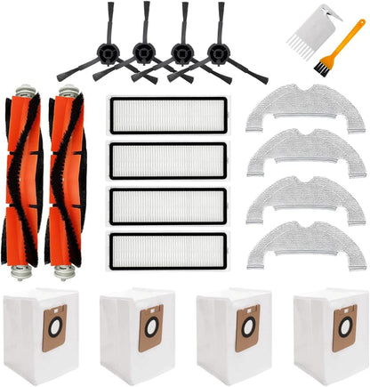 Chuancheng 20Pcs Accessories Kit for Dreame Bot Z10 Pro L10 Plus Vacuum Cleaner, Includes Brushes, Filters, Mop Cloths