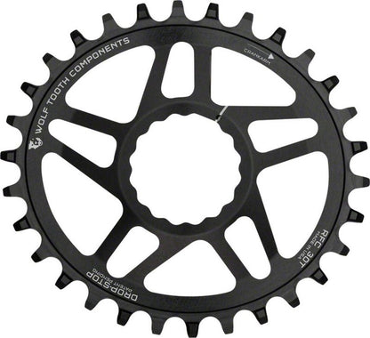 Wolf Tooth Elliptical Mountain Bike Direct Mount Oval Chainring for Race Face Cinch (32 Tooth, PowerTrac, MTB)