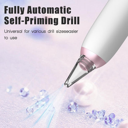 Electric Diamond Painting Pen, Cordless Vacuum Diamond Art Pen Low-Noise, Wax-Free, 3-Speed Adjustable, Rechargeable, Lightweight, Long-Lasting Electric Pen for Diamond Painting Accessories and Tools