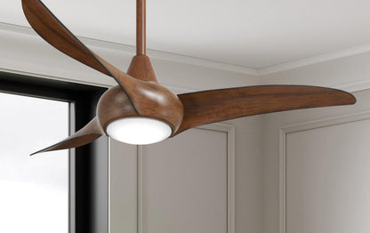 Minka-Aire F845-DK Light Wave 44" Ceiling Fan with LED Light and Remote Control in Distressed Koa Finish