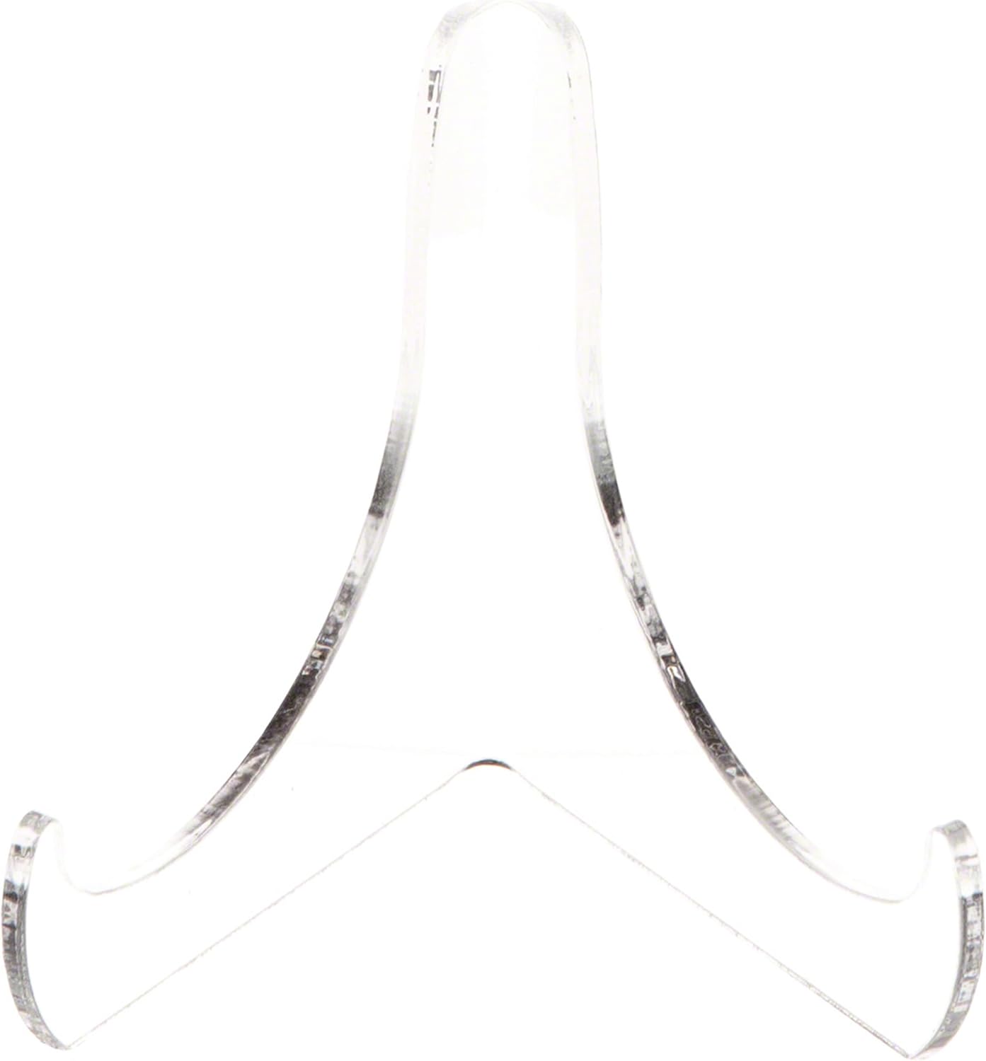 Plymor Small Clear Acrylic 60-Degree Angle Easel, 3" H x 3.125" W x 2.5" D