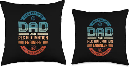 Controls Engineer HMI PLC Programmer PLC Automation Engineer Throw Pillow