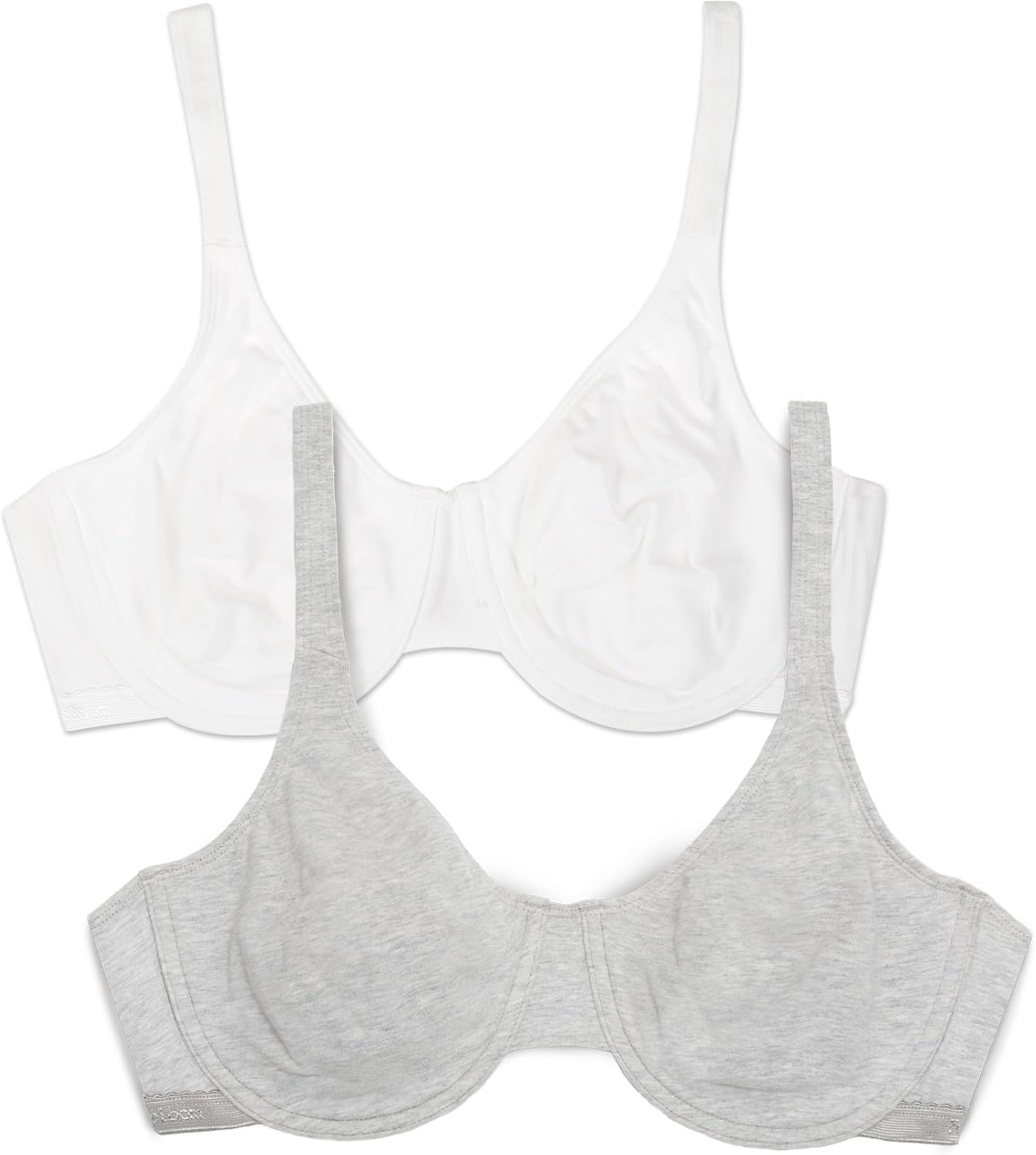 Fruit of the Loom Women's Multi-Pack Unlined Underwire Cotton Bra