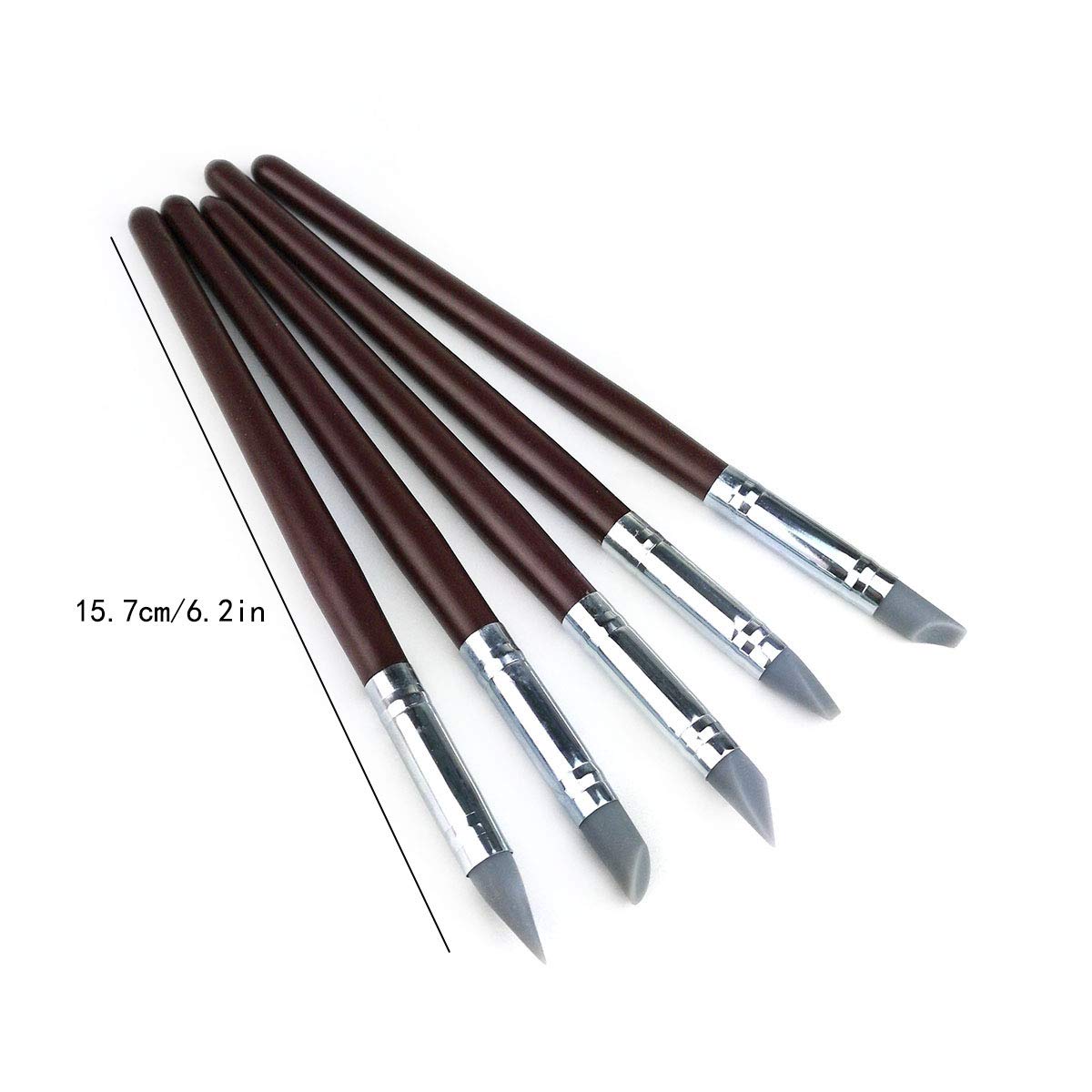 Hamineler 20Pcs Silicone Clay Sculpting Tool Clay Shaping Modeling Wipe Out Tools, Modeling Dotting Tool Pottery Sculpture Carving Tools