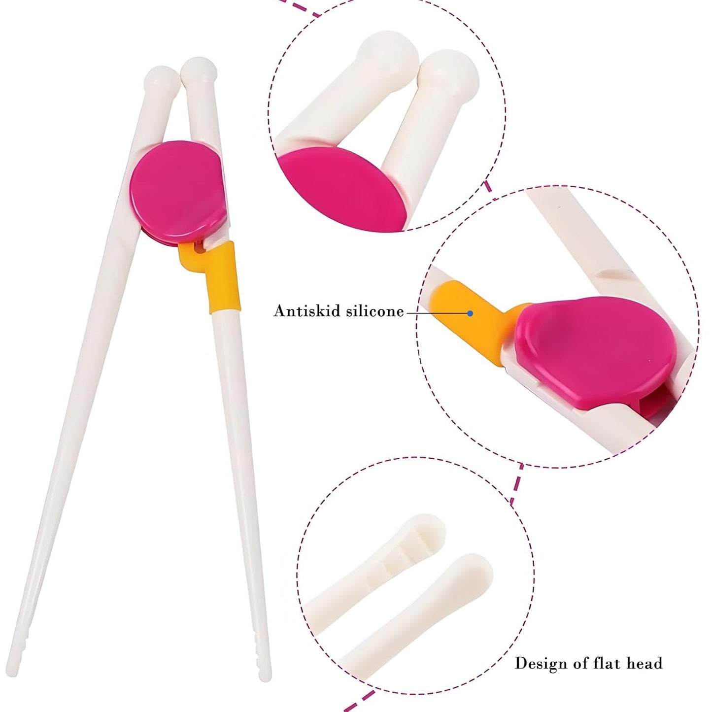Kids Chopsticks Training - 4 Pairs Easy to Use Learning Chopsticks for Toddlers