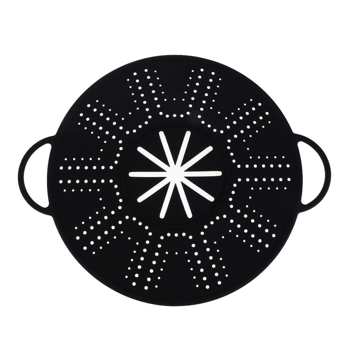 CALLARON Silicone Splatter Screen with Side Handles 13.38 Inch Frying Pan Cover Oil Splash Guard Heat Resistant Cooling Rack Multi-Use Kitchen Gadget