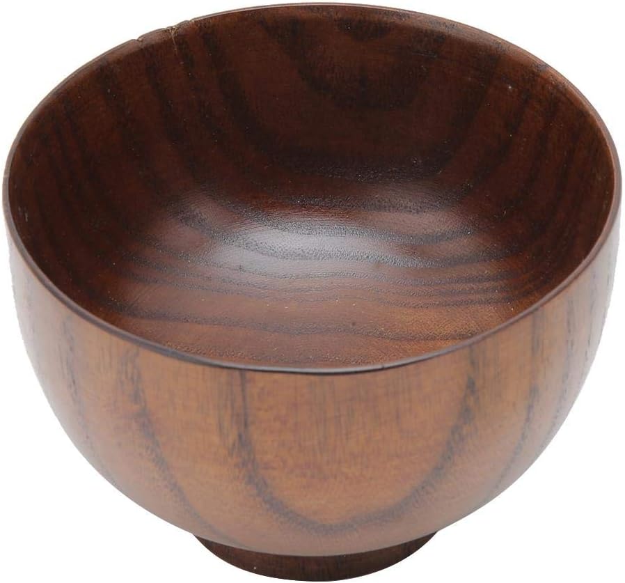 Solid Wood Acacia Wave Serving Bowl, Handmade Natural Root Wood Crafts Bowl for Food Storage, Tableware for Fruits,