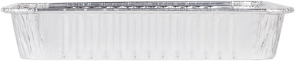 Pack of 20 Extra-Thick Disposable Aluminum Baking Pans, Standard Size 8” x 8” Recyclable Cooking Tins