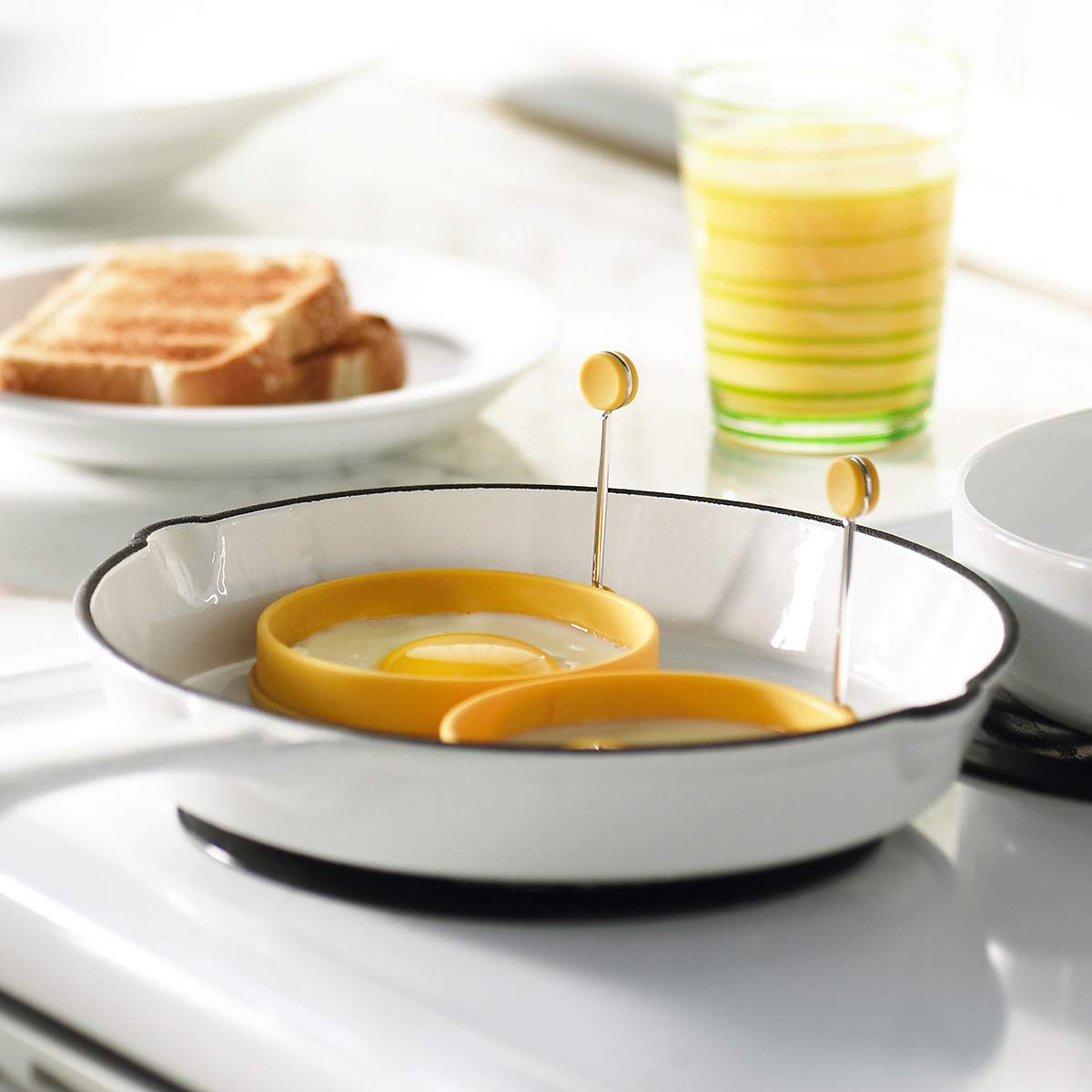 Set 2 (0537083) Trudeau, Standard, Yellow Maison of Egg Rings