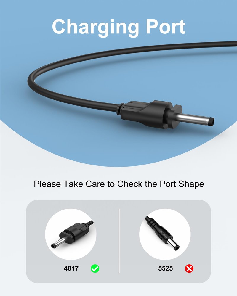VHBW 9.6V 0.5A Charger Compatible with Shark CH901 Ultra Cyclone Pro Cordless Handheld Vacuum, Model XCHRGCH901 DK12-096045A-U ZD006C096050USE [Not for Shark CH950 13.3V]