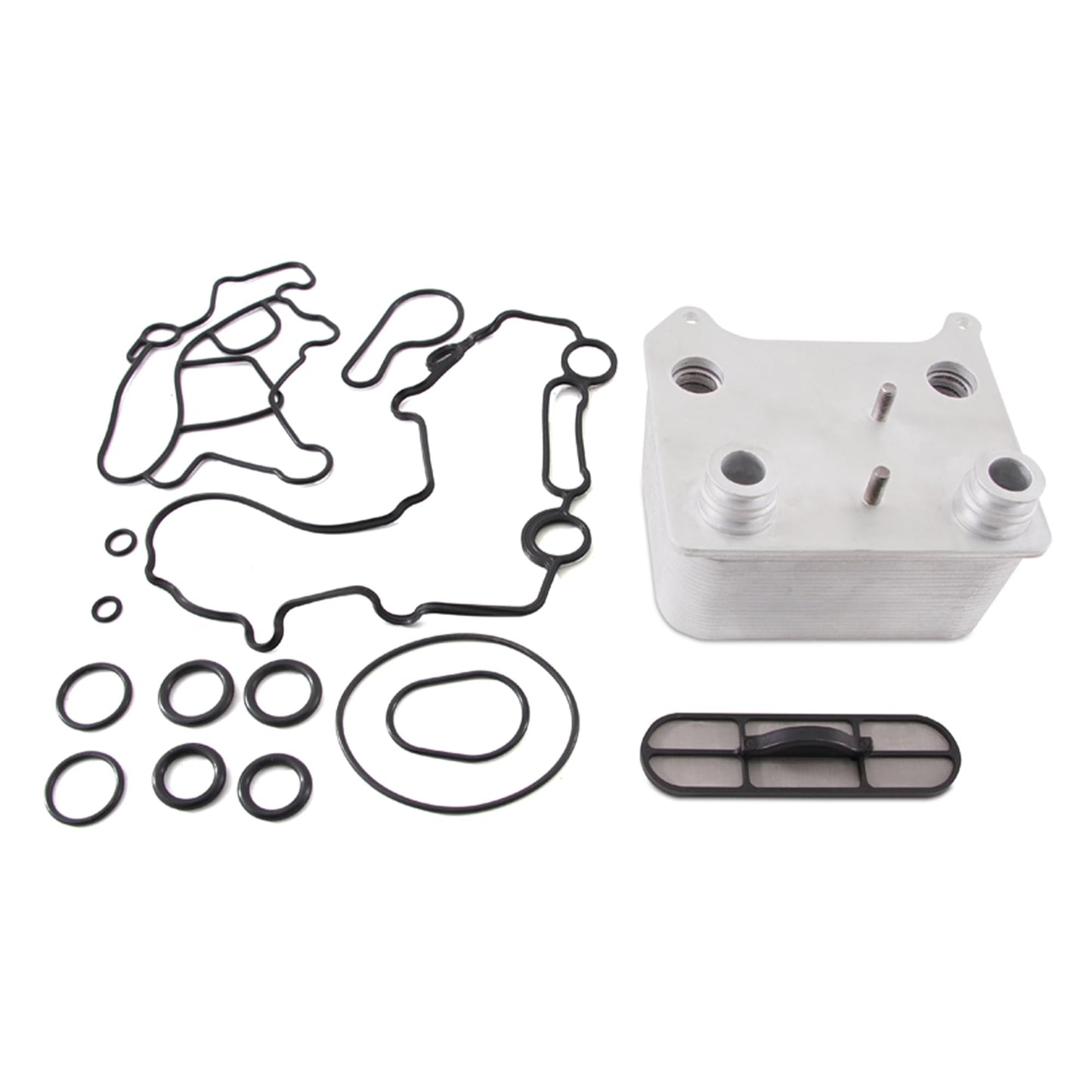 Mishimoto MMOC-F2D-03 Replacement Oil Cooler, Compatible with Ford Powerstroke 6.0L, 2003-2007