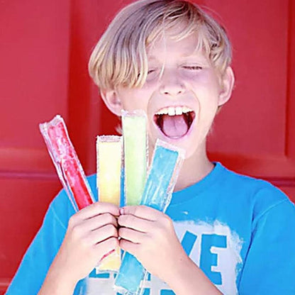 160 (11"x2") Disposable Ice Popsicle Mold Bags| BPA Free Freezer Tubes With Zip Seals | For Healthy Snacks, Yogurt