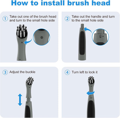 Cleaning Brush Set (Gray & Black)