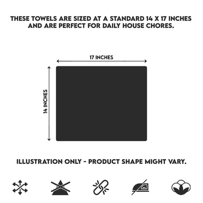 Corporate Hills Terry Bar Mop Towels - 60 Pack (14"x17") White Cotton Terry Cloths, Super Absorbent Cleaning Rags, Reusable Bar Mop Towels for Kitchen, Garage, Salon, Spa & Commercial Use