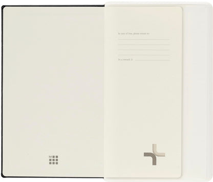 Moleskine Paper Tablet Hard Cover Smart Notebook, Dotted, Large (5" x 8.25") Black - Compatible w/ Moleskine Pen+ Ellipse (Sold Separately) & App, Digitize & Organize Notes, 176 Pages