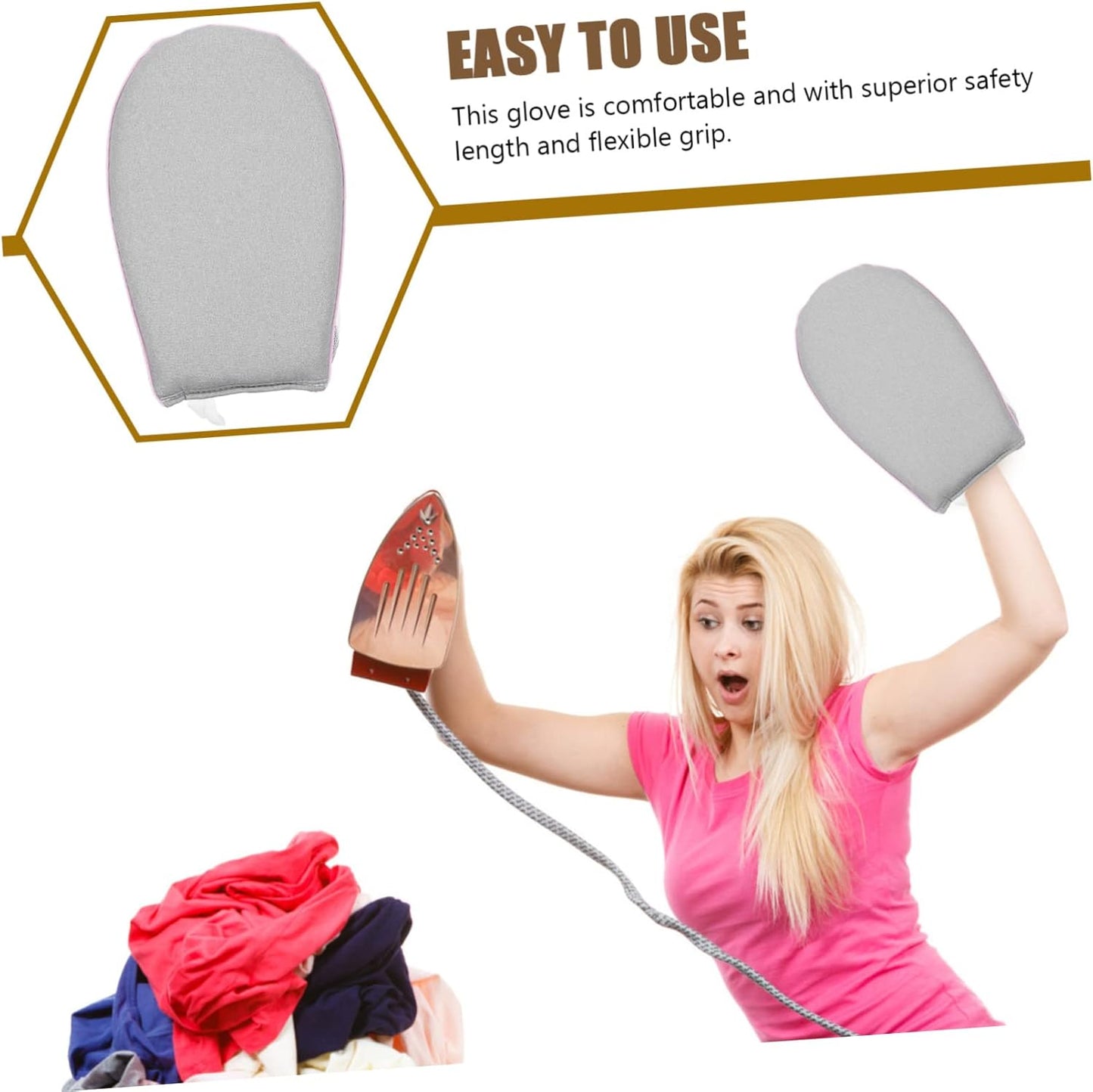 Zerodeko Mini Steamer Sponge Pad for Clothes, Garment Steamer Mitt, Shirt Steamer, Ironing Table Mesh Ironing Board.