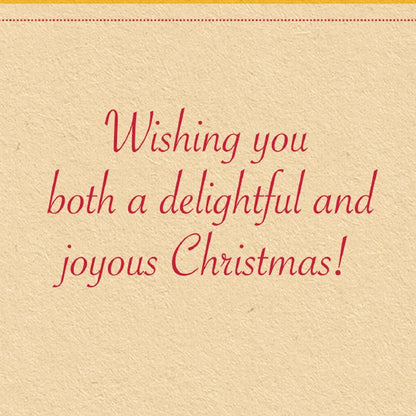 Prime Greetings Christmas Card for Son and Daughter-in-Law - Eco-Friendly, Thick Card Stock | 5in x 7.75in