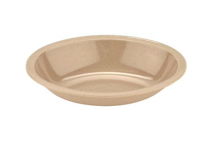 G.E.T. DN-332-S-EC Brown 32 oz. Oval Rimmed Melamine Bowls, Pack of 4 - Sandstone