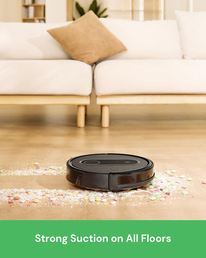 Vexilar Robot Vacuum,2 in 1 Mopping and Vacuuming, App/Voice/Remote Control,Self-Charging Robotic Vacuum Cleaner,Good for Hard Floor, Low-Pile Carpet, Pet Hair (Small)