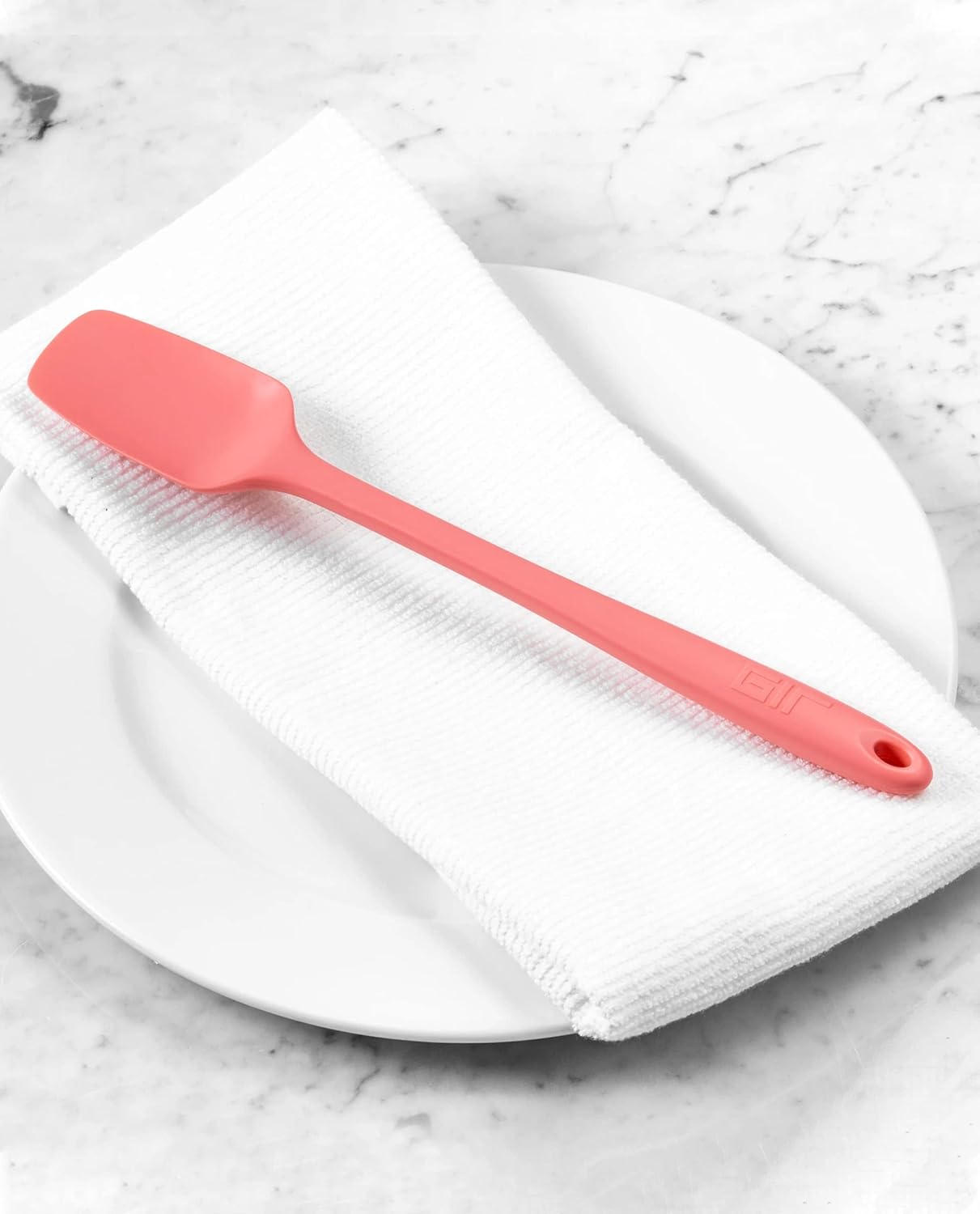 GIR: Get It Right Premium Seamless Spoonula, Non-Stick Heat Resistant Silicone Scraper for Mixing