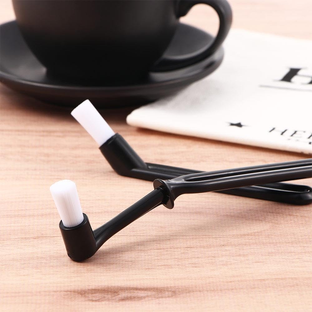 2 Pcs Coffee Machine Cleaning Brush with Spoon Tool Set for Home Kitchen