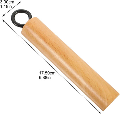 HEMOTON 2pcs Wooden Pot Handle, Universal Detachable Grip Replacement for Wok Frying Pan, Khaki