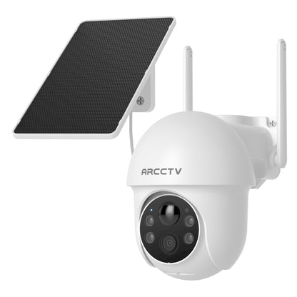 Solar Security Cameras Wireless Outdoor, 4MP 360° View Battery Powered Outdoor Camera, Night Vision with Spotlight, 2-Way Audio, PIR Motion Sensor, 2.4G/5G Dual Band WiFi (2 Pack)