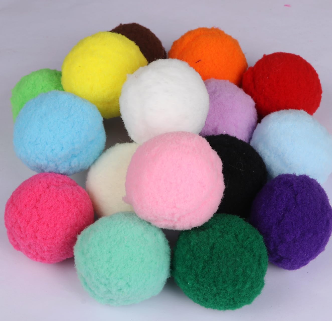 YYCRAFT 20pcs Jumbo Pom Poms Balls, 2 Inch for DIY Creative Crafts and Party Decorations